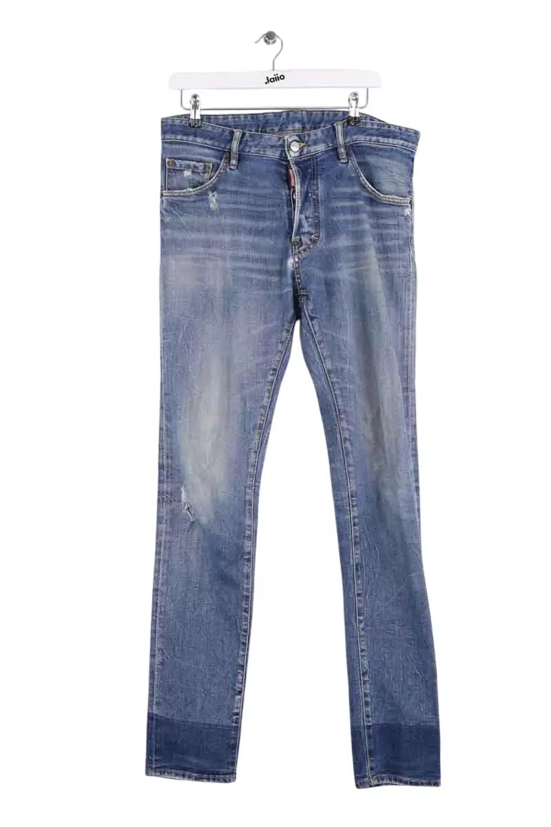 Jean droit Dsquared2 Bleu en Coton, taille M - Seconde Main