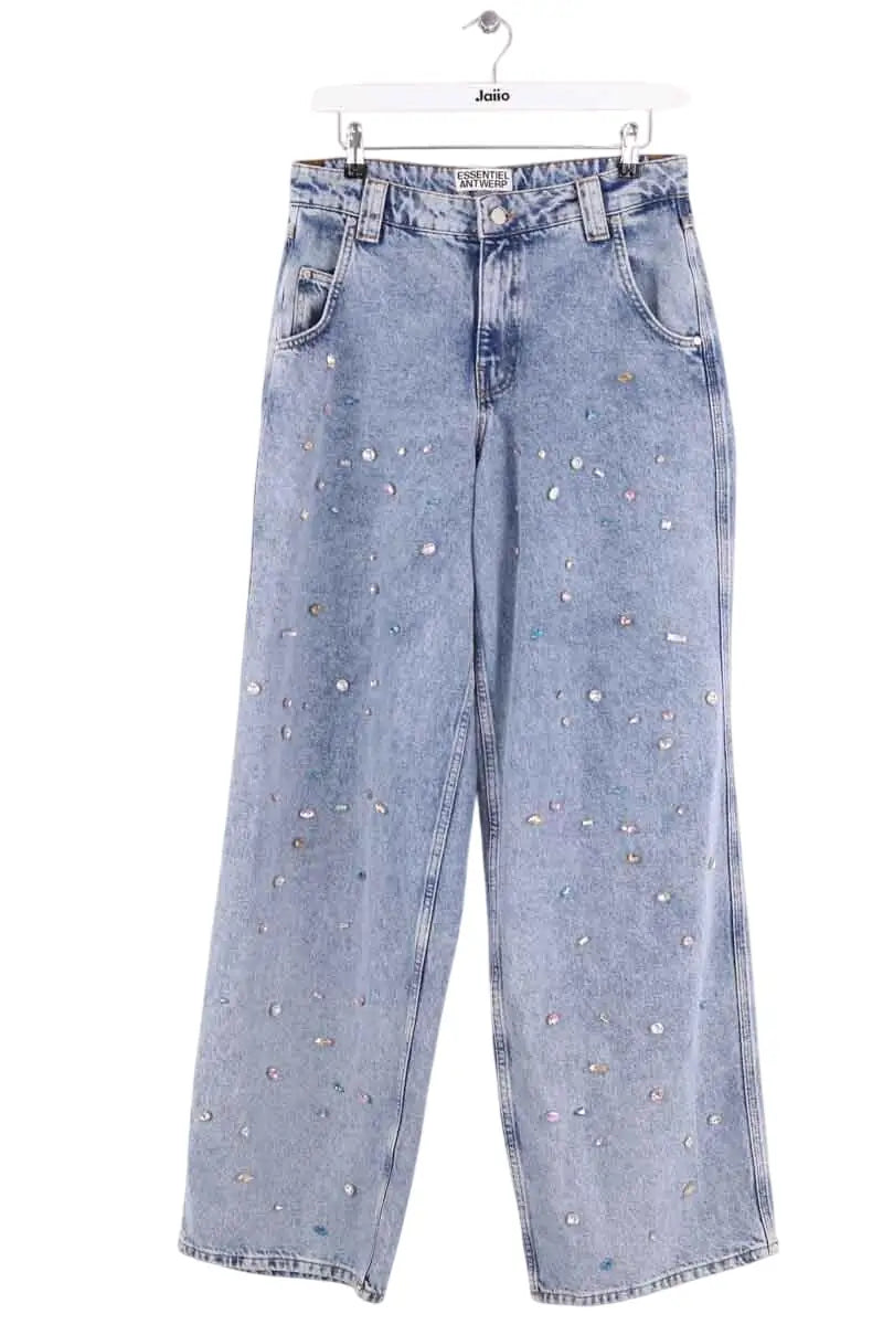 Jean droit Essentiel Antwerp Bleu en Coton, taille M - Seconde Main