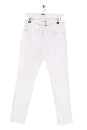 Jean droit Frame Blanc en Coton, taille S - Seconde Main