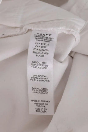 Jean droit Frame Blanc en Coton