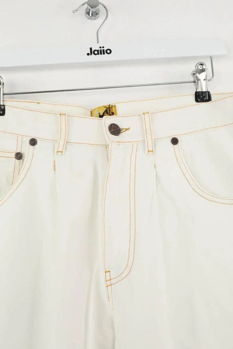 Jean droit GOLF le FLEUR* Blanc en Coton