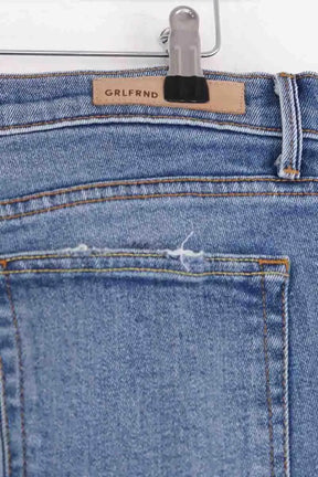 Jean droit GRLFRND Bleu en Coton