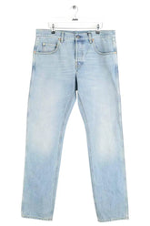 Jean droit Gucci Bleu en Coton, taille XL - Seconde Main
