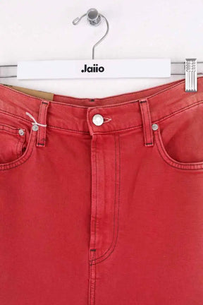 Jean droit Helmut Lang Orange en Coton