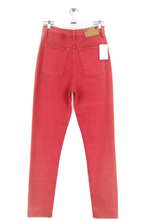 Jean droit Helmut Lang Orange en Coton