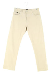 Jean droit Hugo Boss Beige en Coton, taille XXL - Seconde Main