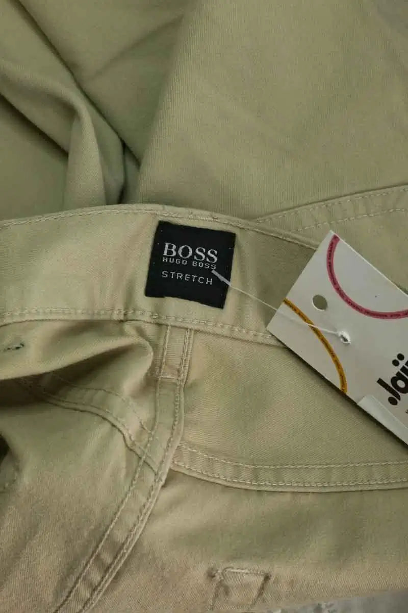 Jean droit Hugo Boss Beige en Coton