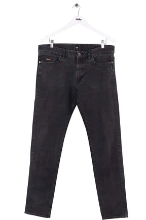 Jean droit Hugo Boss Noir en Coton, taille M - Seconde Main