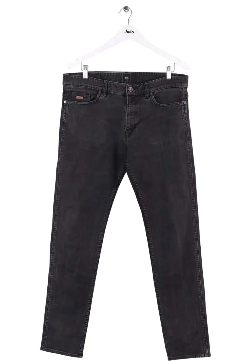 Jean droit Hugo Boss Noir en Coton, taille M - Seconde Main