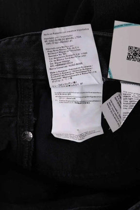 Jean droit Hugo Boss Noir en Coton