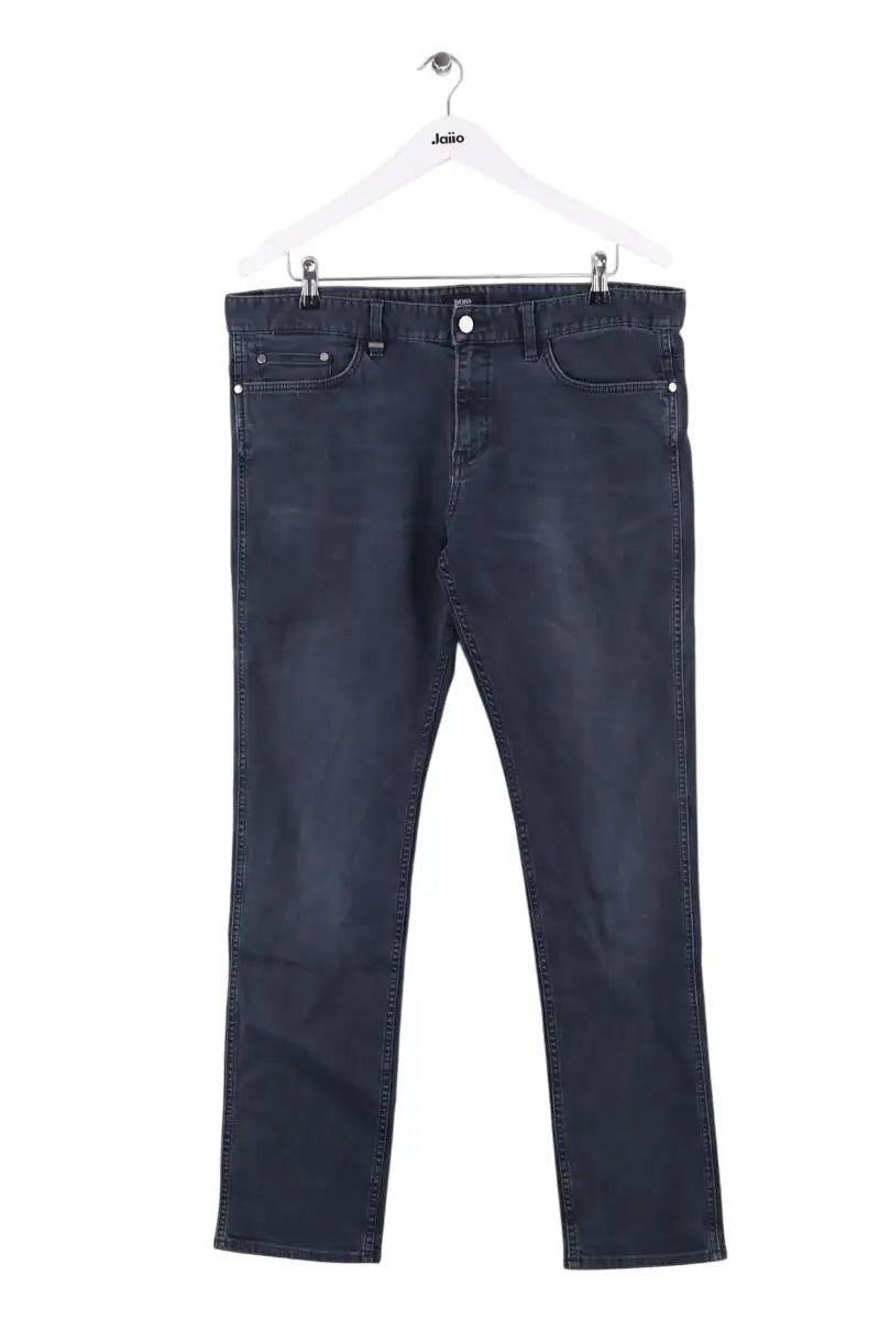 Jean droit Hugo Boss Noir en Coton, taille M - Seconde Main