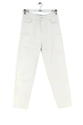 Jean droit Iro Blanc en Coton, taille XS - Seconde Main