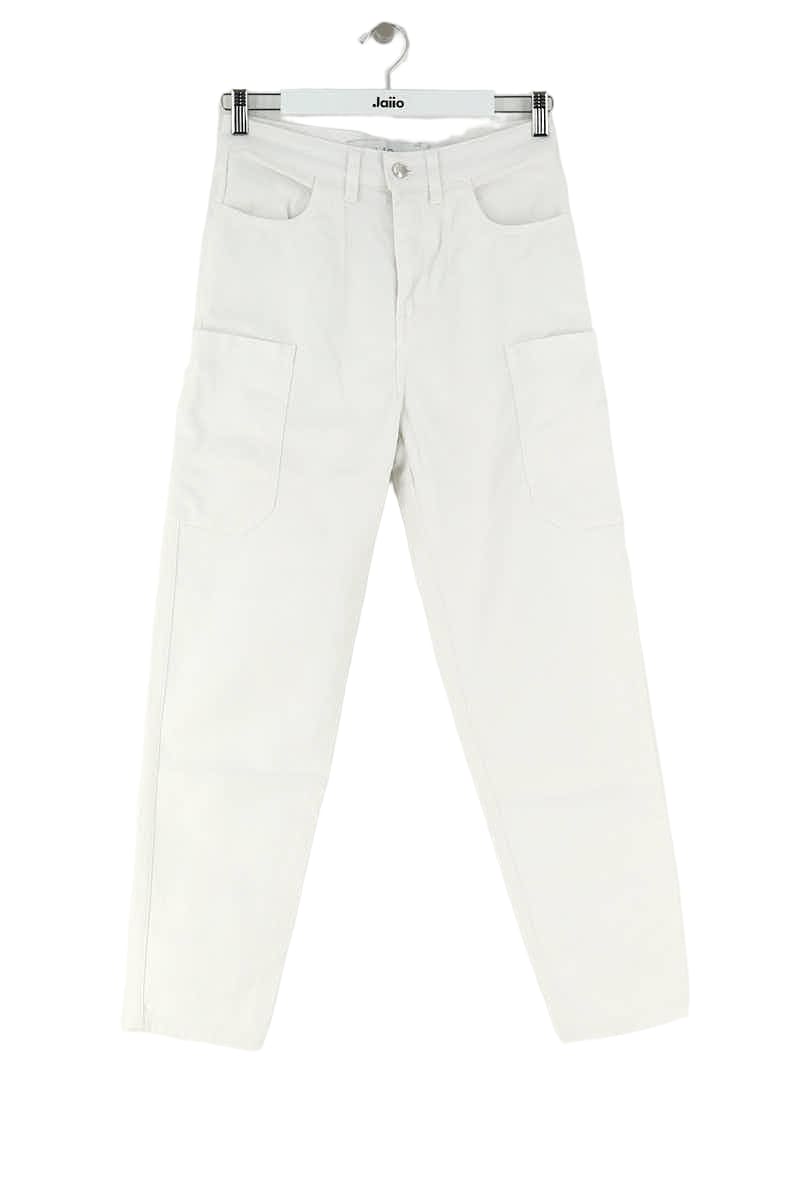 Jean droit Iro Blanc en Coton, taille XS - Seconde Main