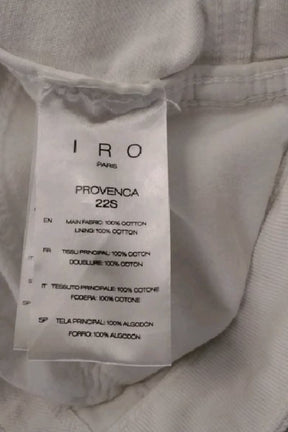 Jean droit Iro Blanc en Coton