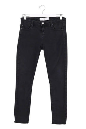 Jean droit Iro Noir en Coton, taille L - Seconde Main