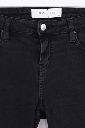 Jean droit Iro Noir en Coton
