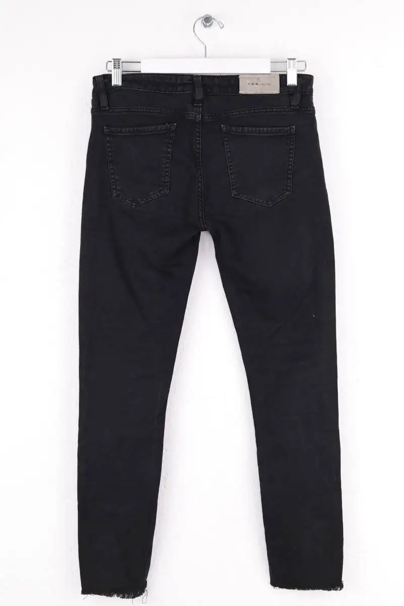 Jean droit Iro Noir en Coton