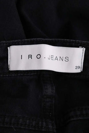 Jean droit Iro Noir en Coton