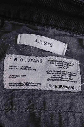 Jean droit Iro Noir en Coton