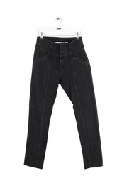 Jean droit Iro Noir en Polyester, taille S - Seconde Main