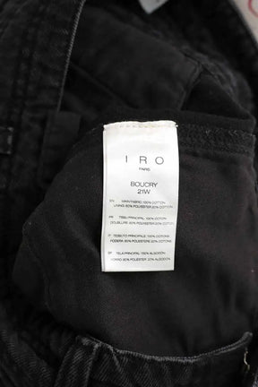 Jean droit Iro Noir en Polyester