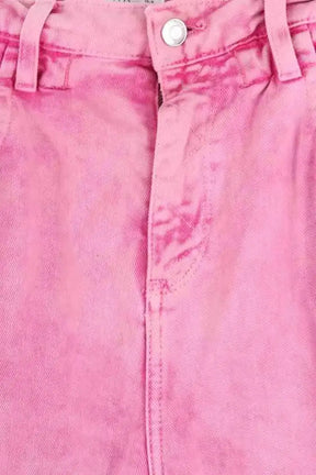 Jean droit Iro Rose en Coton
