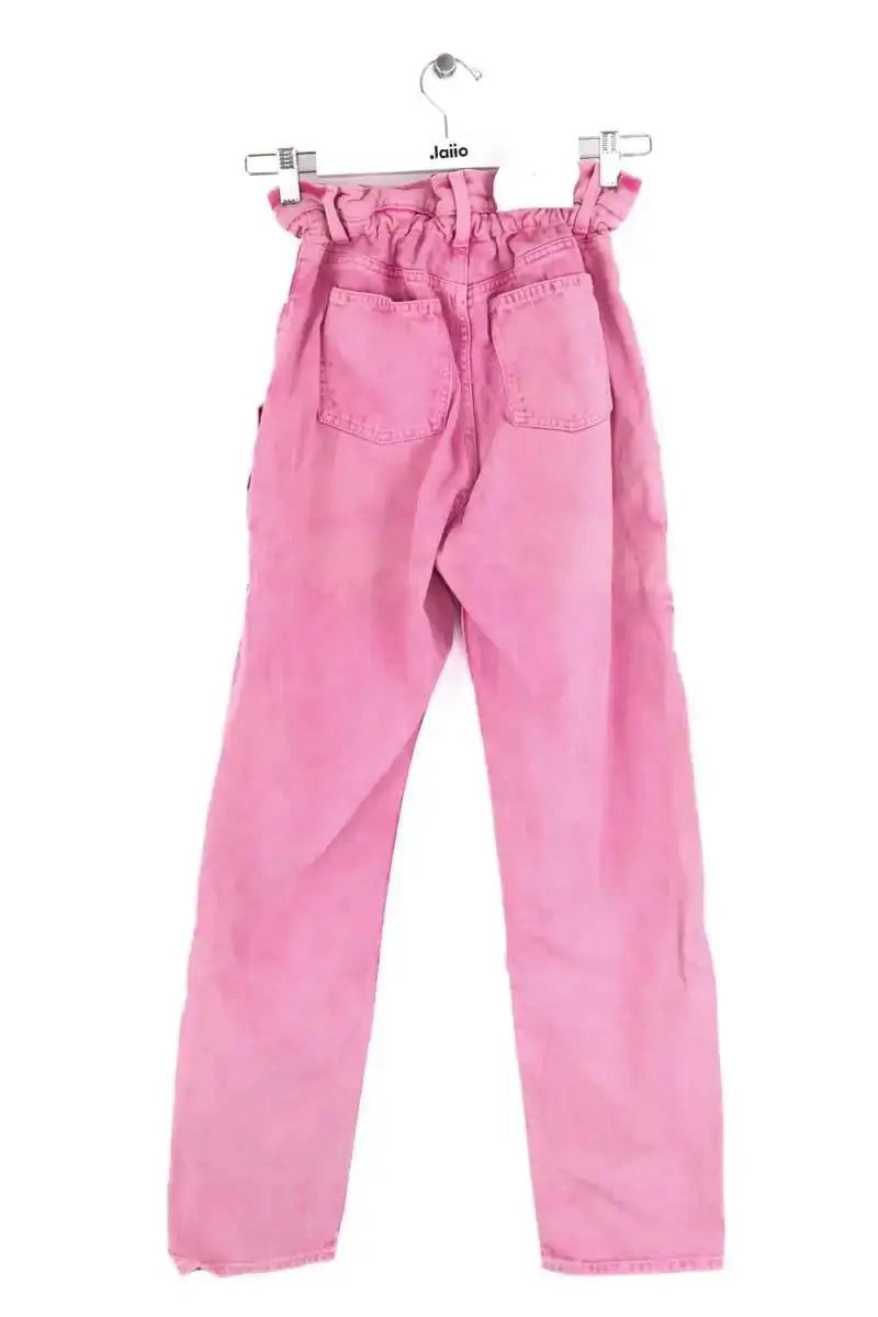 Jean droit Iro Rose en Coton