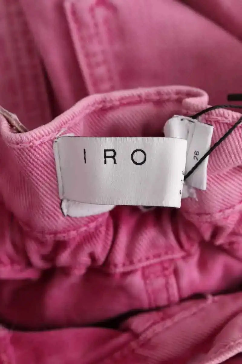 Jean droit Iro Rose en Coton