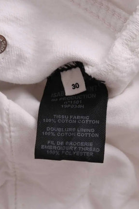 Jean droit Isabel Marant Blanc en Coton