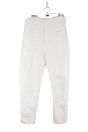 Jean droit Isabel Marant Blanc en Coton, taille M - Seconde Main