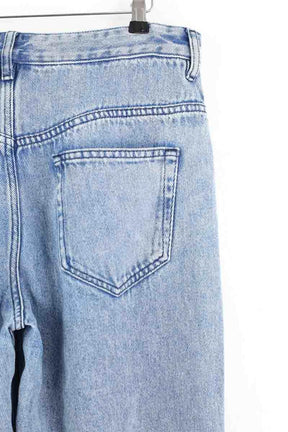 Jean droit Isabel Marant Bleu en Coton