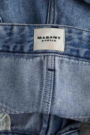 Jean droit Isabel Marant Bleu en Coton