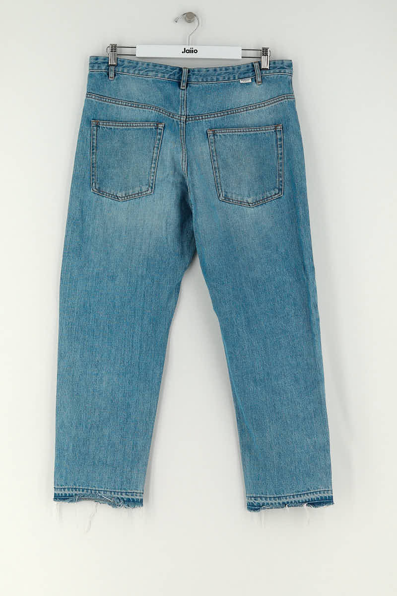 Jean droit Isabel Marant Bleu en Coton