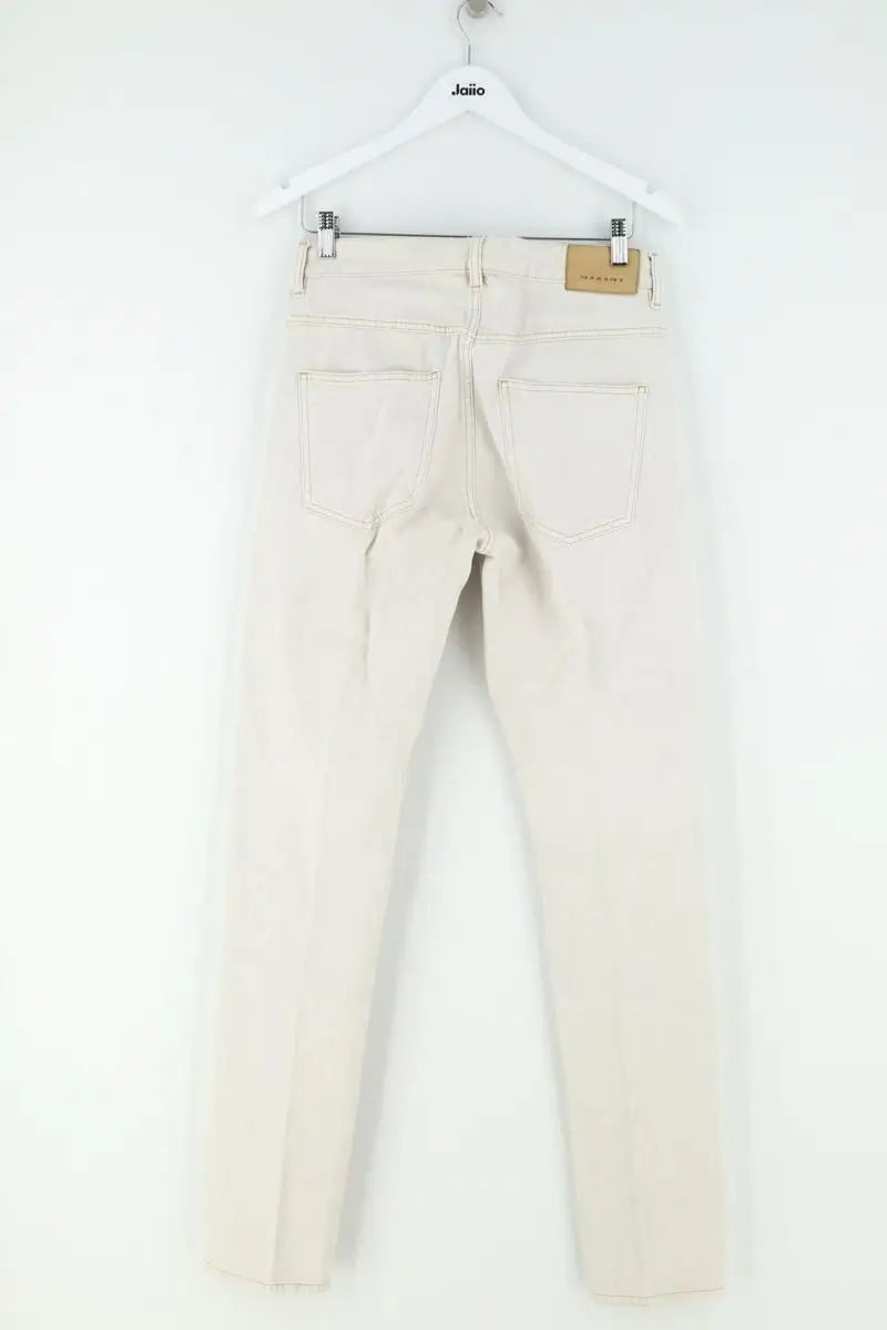 Jean droit Isabel Marant Ecru en Coton