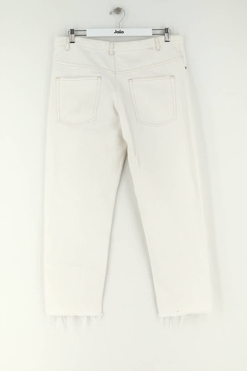 Jean droit Isabel Marant Étoile Blanc en Coton