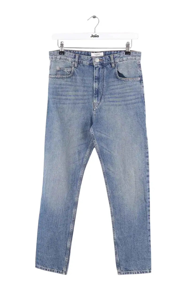 Jean droit Isabel Marant Étoile Bleu en Coton, taille S - Seconde Main