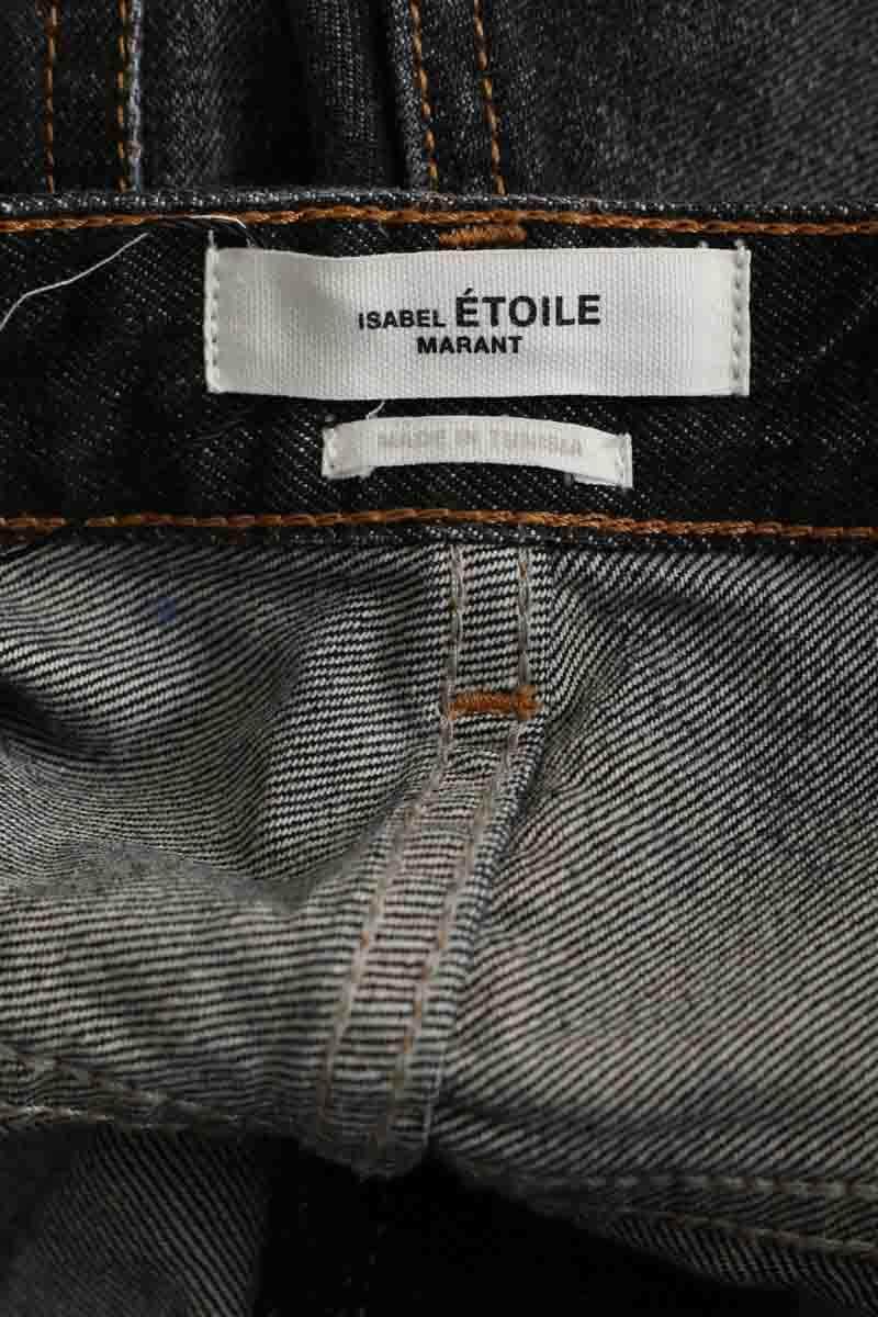 Jean droit Isabel Marant Étoile Marine en Coton