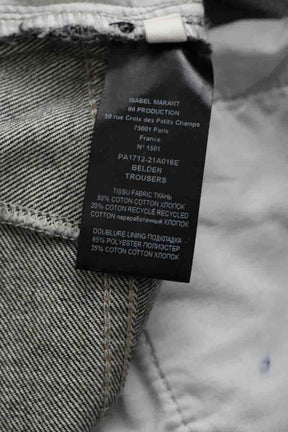 Jean droit Isabel Marant Étoile Marine en Coton