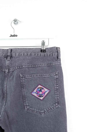 Jean droit Isabel Marant Gris en Coton