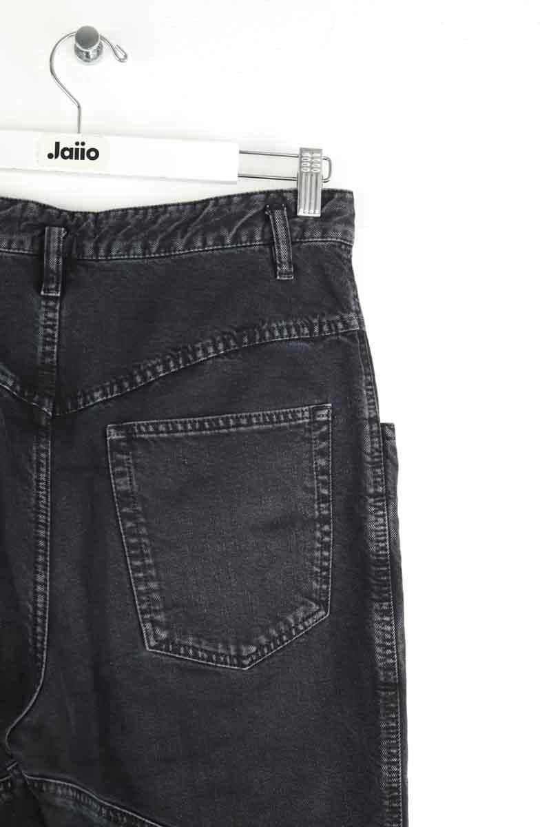 Jean droit Isabel Marant Noir en Coton