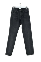 Jean droit Isabel Marant Noir en Coton, taille S - Seconde Main