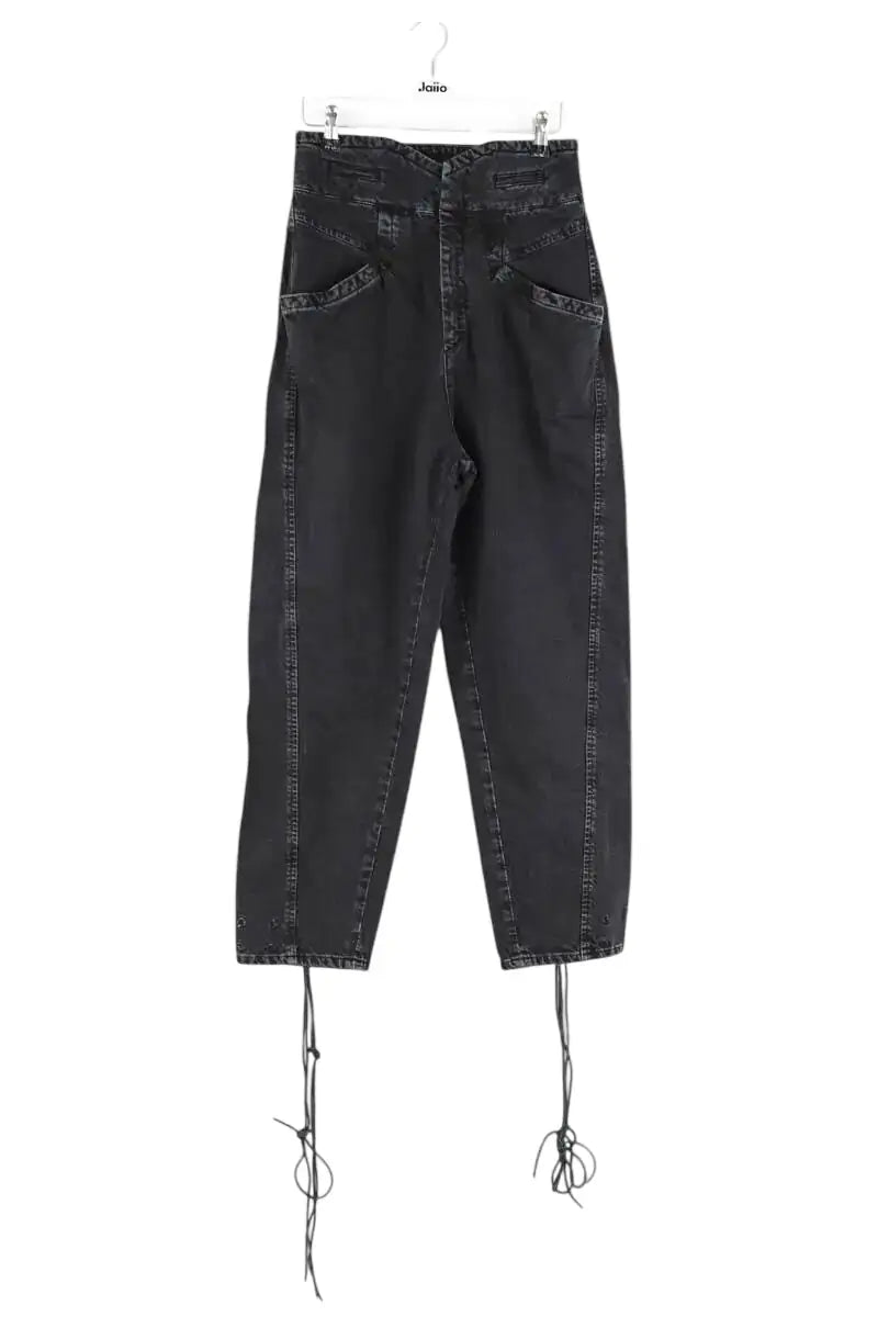 Jean droit Isabel Marant Nubaia Trousers Noir en Coton, taille S - Seconde Main