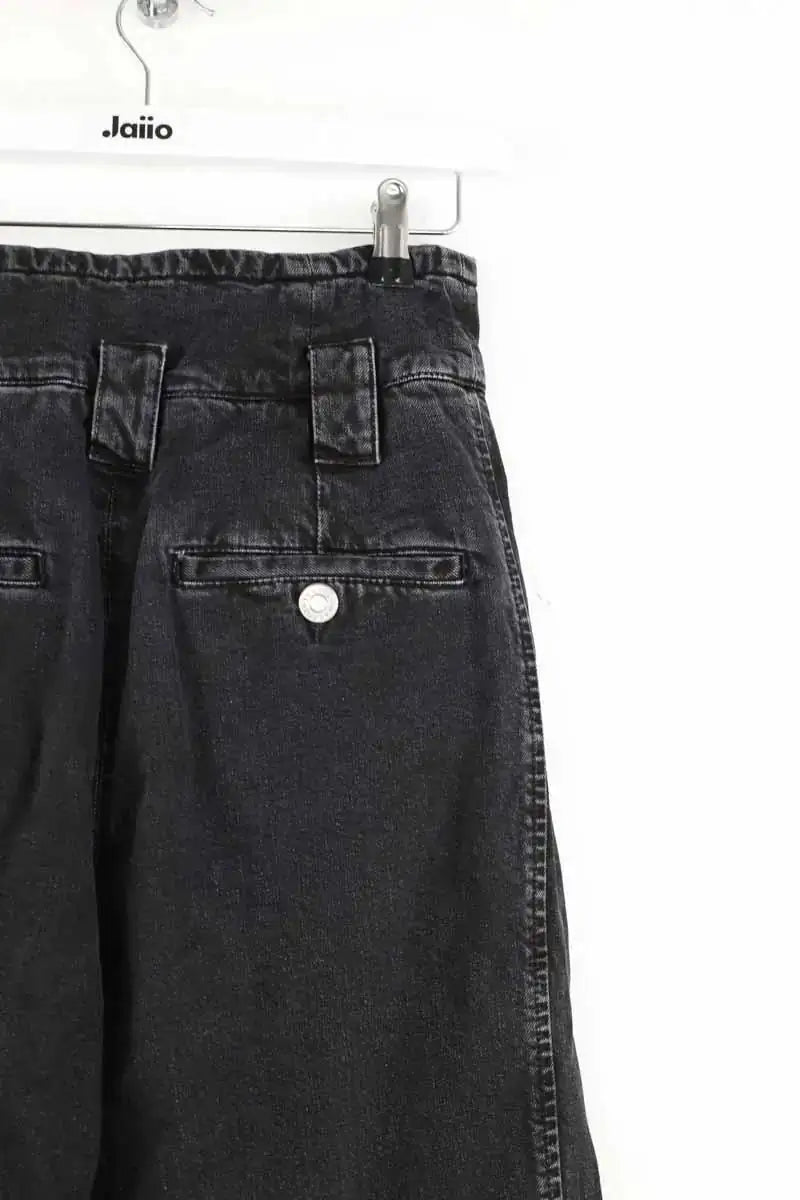 Jean droit Isabel Marant Nubaia Trousers Noir en Coton