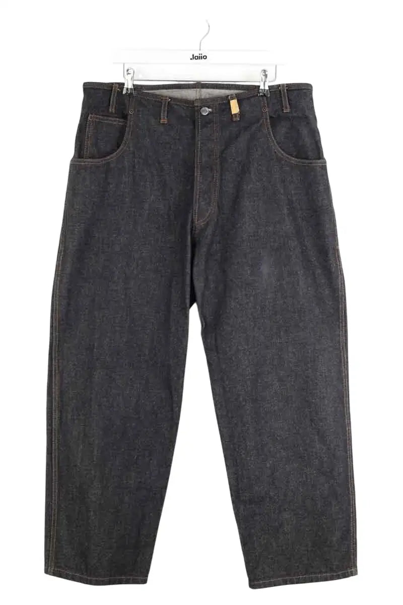 Jean droit Jean Paul Gaultier Noir en Coton, taille L - Seconde Main