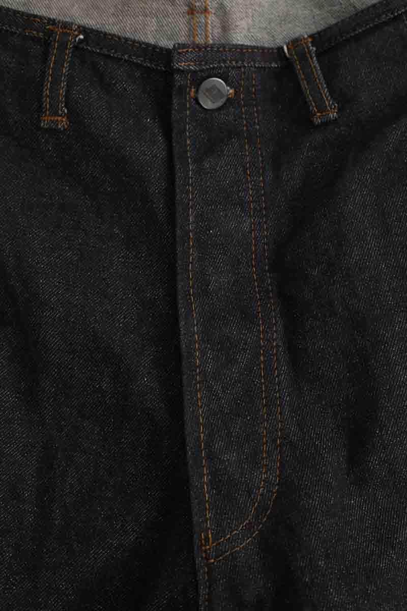 Jean droit Jean Paul Gaultier Noir en Coton