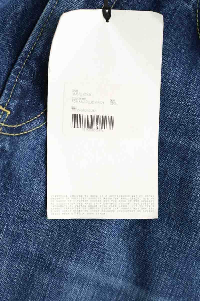 Jean droit Jeanerica Tom mid blue wash Bleu en Coton