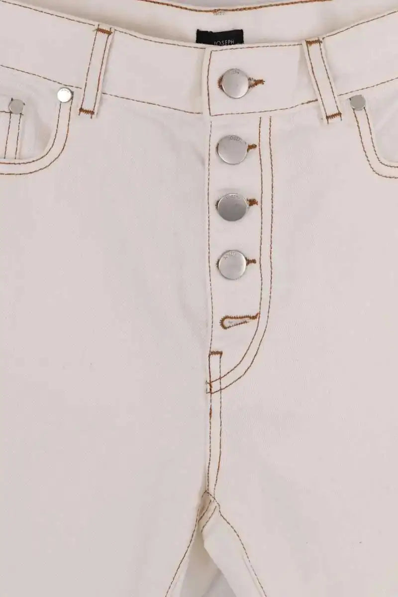 Jean droit Joseph Ecru en Coton