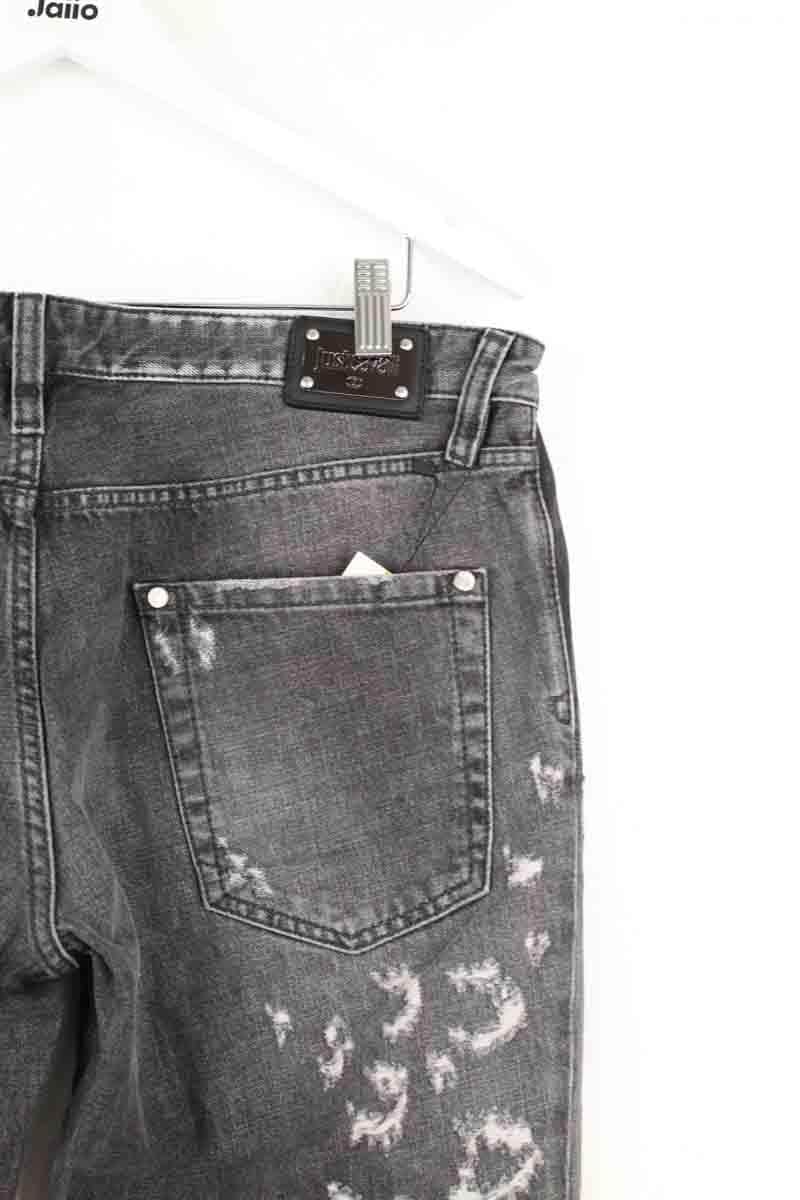 Jean droit Just Cavalli Gris en Coton