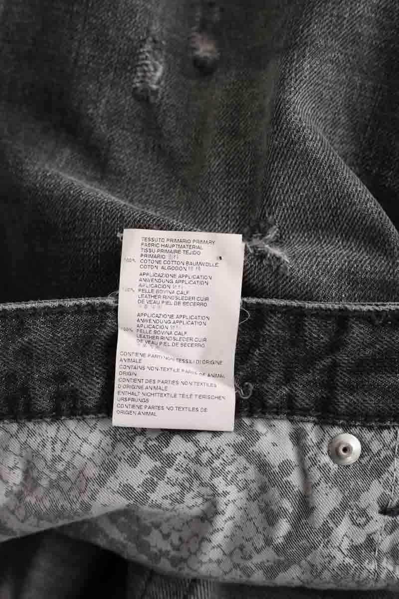 Jean droit Just Cavalli Gris en Coton
