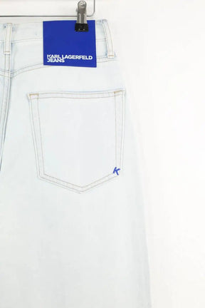 Jean droit Karl Lagerfeld Bleu en Coton